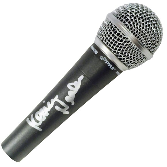 Kevin Nealon SNL Comedian Signed Black Microphone Beckett Authentication Proof - Picture 1 of 7